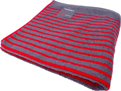 Produktbild von Traumschloss Frottier-Line Stripes Duschtuch 70 x 140 cm rot 100% Baumwolle, absolut hautsympathisch