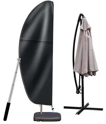 Produktbild von Ampelschirm Schutzhülle Wasserdicht für Sonnenschirm Ø 350-400 cm Schwarz
