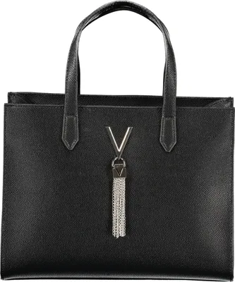 Produktbild von Schwarze Damenhandtasche mit Schultergurt und Innentaschen