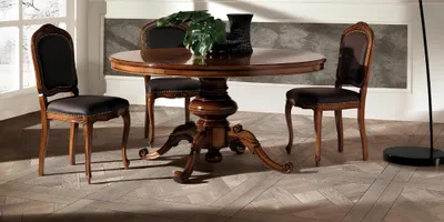 Produktbild von Klassischer Esstisch Tisch Runde Tische Rund Barock Rokoko Möbel Rundtische Neu