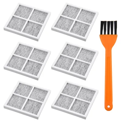 6 Kühlschrank-Luftfilter Aktivkohle mit Bürste, kompatibel LG LT120F