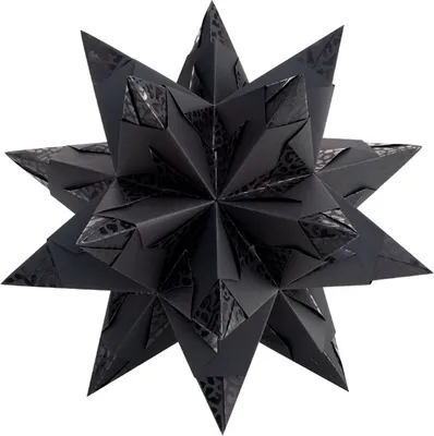 Produktbild von folia 211X1515 Bascetta Elegance Bascetta Stern Elegance, 14,5x14,5cm, wildlife schwarz, 32-teilig (1 Set)