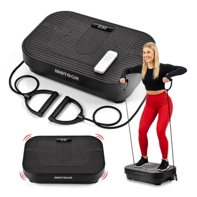 Produktbild von Kompakte Vibrationsplatte Meteor für Ganzkörpertraining – Anti-Rutsch, 160 kg Max. Last, ideal für Muskelstärkung & Fettabbau