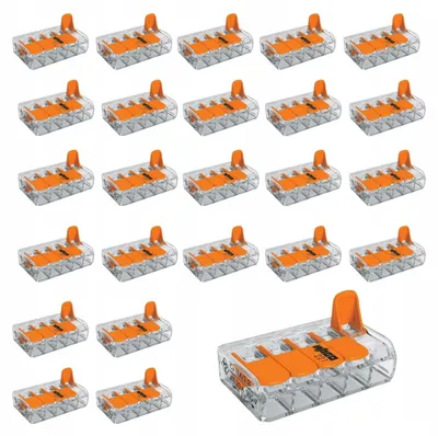Produktbild von Wago 221-415 Schnellverbindungsklemme Draht Litze 5x0,2-4mm 25 Stück