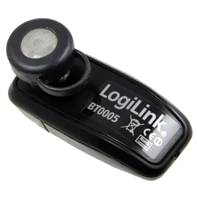 Obrázok produktu pre LogiLink Bluetooth V2.0 Earclip Headset, Bezdrôtový, Hovor / hudba, 9 g, Slúchadlá s mikrofónom, Čierna