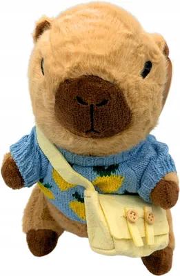 Image de Peluche Capybara Pullover avec sac Peluche 25 cm