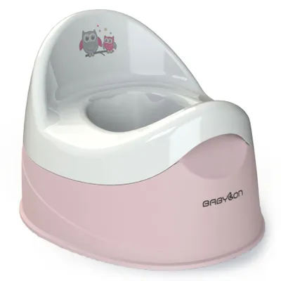 Produktbild von BABYLON Kinder Töpfchen Duet, Kinder Toiletten mit Herausnehmbarer Schüssel, Kinder Klo, Nachttopf für Kinder/WC Sitz Topf, Jungen/Mädchen Kindertöpfchen ab 1 Jahr, Baby Zubehör Rosa