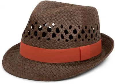 Produktbild von styleBREAKER luftiger Strohhut mit kontrastfarbigem Zierband, Sommerhut, Uni 04025001