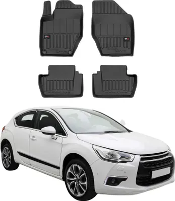 Image de OMAC Tapis de sol en caoutchouc pour Citroen DS4 2011-2015 Noir Premium