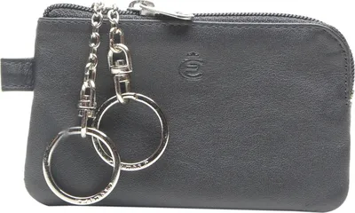Immagine prodotto di Esquire Pelle caso chiave Logo Key Case with Zip Black nero