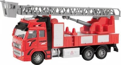 Image de camion de pompier rouge 12 cm
