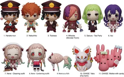 Produktbild von Toilet-Bound Hanako-kun 3D PVC-Taschenanhänger Series 2 Display (24)