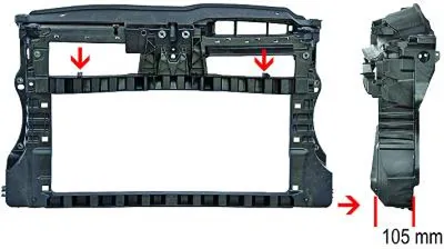 Produktbild von DIEDERICHS 2215002 Schlossträger Frontmaske für VW GOLF VI (5K1) Frontverkleidung