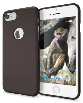 Immagine prodotto di Apple iPhone 7 Custodia per cellulare di NALIA, Custodia sottile in silicone al neon Custodia sottile per telefono nero