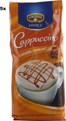 Produktbild von 5x Krüger Family Cappuccino Caramel-Krokant 500g