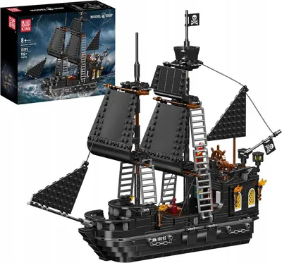 Produktbild von MOULD KING 10195 Piratenschiff Schwarze Perle Black Pearl III 932 Teile