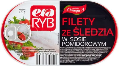 Immagine prodotto di Era Ryb Filetti di aringa in salsa di pomodoro 170 G