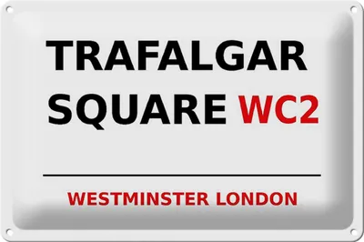 Produktbild von Blechschild London 30x20cm Westminster Trafalgar Square WC2