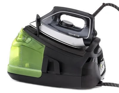 Produktbild von Rowenta DG8626, Dampfbügelstation mit Druckdampf, 2400 W, 450 g/min, Mikrodampf 400 HD Laser-Grundplatte, 6,9 bar, 1,1 l