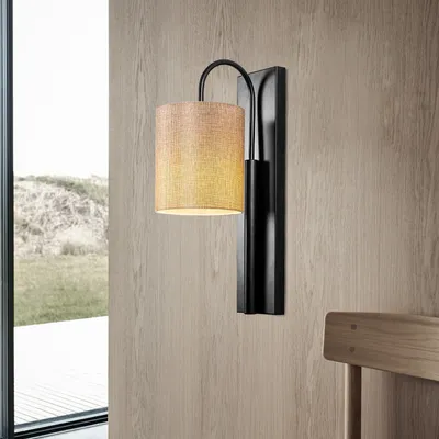 Produktbild von Opviq, Baston- Baston OPV, Schwarz,Sahne, Wandleuchten, 14 x 20 cm, STAHLKÖRPER