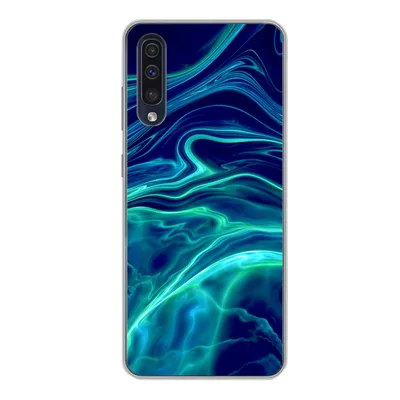 Produktbild von MuchoWow® Handyhülle Schutzhülle Hülle für Samsung Galaxy A50 Abstrakt - Wellen - Design Silikon Softcase Handy Hülle - Mobiltelefonhülle