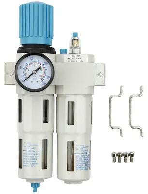 Immagine prodotto di Separatore d'acqua e olio ad aria compressa, riduttore di pressione per compressore, filtro regolatore aria con manometro 1/2 " P-670 Pro Midi