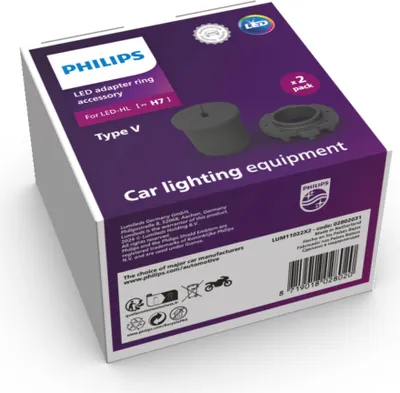 Immagine prodotto di Anello adattatore PHILIPS H7-LED Tipo V 2x