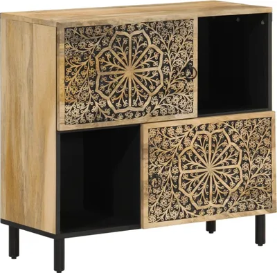 Productafbeelding van Bijzetkast 80x33x75 cm massief mangohout