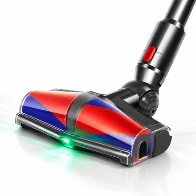 Produktbild von Dyson Bürste für V7 V8 V10 V11 V15,Elektrobürste mit Doppelroller, Anti-Haar-Tangle-Rolle, Laser-LED, Ersatz-Vakuumkopf für Hartböden&Kurzflorteppiche