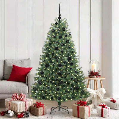 Immagine prodotto di Maison Exclusive - Albero di Natale artificiale pieghevole, verde, 180 cm