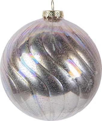 Produktbild von Clayre & Eef Weihnachtskugel Ø 10x10 cm Rosa Glas