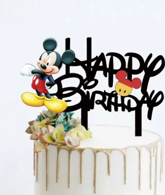 Obrázek produktu pro Zápich do dortu Mickye Happy Birthday - Cakesicq