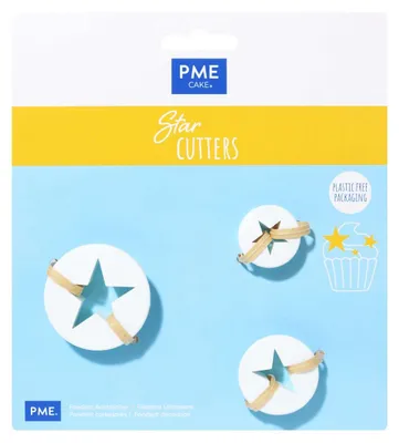Zdjęcie produktu dla PME Cake - Zestaw 3 wycinarek Gwiazdki