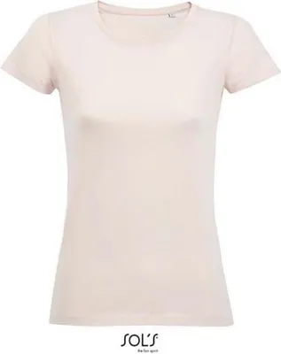 Obrázok produktu pre SOLs 02077 | Dámske tričko s krátkymi rukávmi Milo - farba: krémovo ružová - veľkosť: M