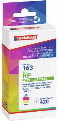 Productafbeelding van Edding EDD-163 HP Nr. 22XL colour