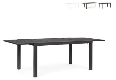 Immagine prodotto di Tavolo da giardino allungabile in alluminio 90 x 160–240 Hilde YES - Nero