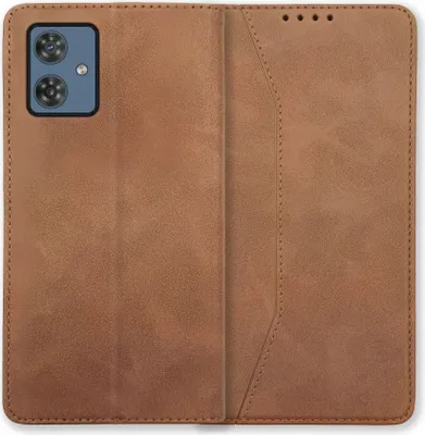Produktbild von Bookstyle 'Premium' Schutzhülle Klapphülle Schutztasche Etui Cover für Motorola Moto G54 5G - Braun