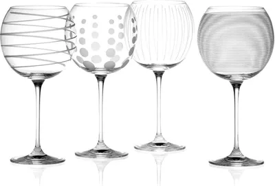 Produktbild von MIKASA Creative Tops Cheers Globes de Kristallgläser, Set de 4, Multi-Color