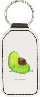 Produktbild von Mr. & Mrs. Panda Schlüsselanhänger Avocado Schwangerschaft - Weiß - Geschenk, Taschenanhänger, Baby, schlüssel anhänger, Mit Spruch, Geburt, für, Schwanger, Liebe