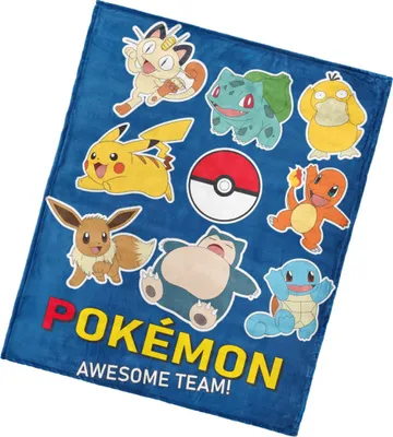 Obrázek produktu pro Dětská deka Pokémon Připraveni k boji 130x160 cm