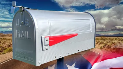 Produktbild von US Mailbox POSTMASTER Silber Amerikanischer Briefkasten Mail Box Standbriefkasten USA