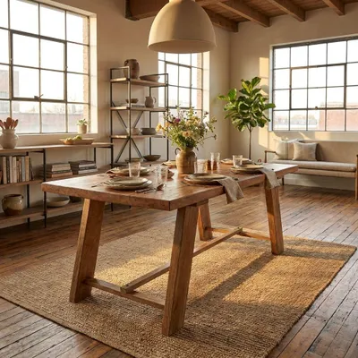 Immagine prodotto di Milani Home - Tavolo in legno di mango cm 200 l x 100 p x 76 h