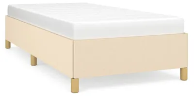 Immagine prodotto di vidaXL Struttura letto senza materasso crema 90x190 cm tessuto