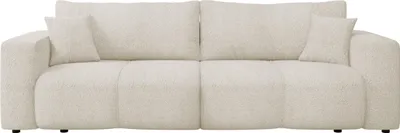 Produktbild von MIRJAN24 Sofa Furyn, Schlafsofa mit zwei Bettkästen und Schlaffunktion, Wellenfeder, zwei Dekorative Kissen (Farbe: Coral 65)