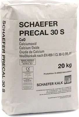 Produktbild von Weißfeinkalk, gebrannter und gemahlener Kalk (Pulver-Kalk), 20 kg, höchstreaktiv