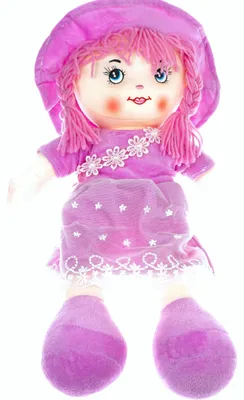 Produktbild von Süße Stoffpuppe mit Hut, Kuschelweich, 40 cm