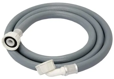 Universeller Waschmaschinenschlauch 1,5 m, 3/4 Zoll, grau, PVC