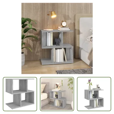 Produktbild von The Living Store Nachttisch Grau Sonoma 50x30x51,5 cm Holzwerkstoff