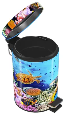 Zdjęcie produktu dla Pojemnik na kosmetyki Sanilo 3L z mechanizmem cichego zamykania Ocean