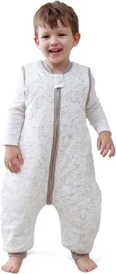 Immagine prodotto di Caldo sacco nanna con piedini - 100% cotone - 2,5 TOG - Adatto per bambini dai 18 ai 36 mesi